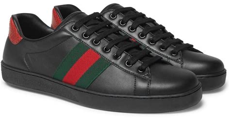 gucci sneakers snake black